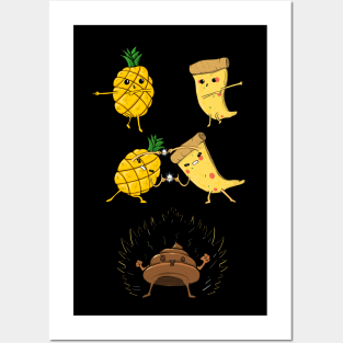 Pizza & Pineapple Fusion Hawaii Posters and Art